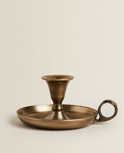 Ensemble de 2 porte-bougies modernes en laiton de qualité artisanale pour la décoration de la maison - Product Image 4