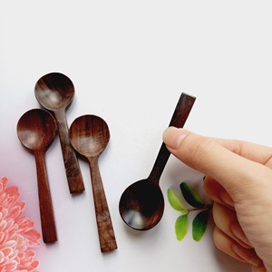 Couverts en bois, petite cuillère pour épices, bois de rose moderne fait à la main du Vietnam de haute qualité, vente en gros - Product Image 6