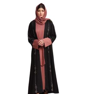 Ropa de Niñas musulmanas precio al por mayor señoras Abaya tela personalizada hecha en fábrica Venta caliente Mujeres Nuevo Abaya para uso al aire libre - Product Image 4