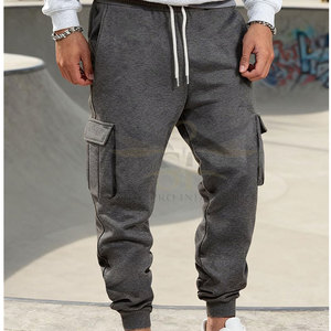 Pantalon de survêtement pour hommes avec cordon de serrage et logo personnalisé en gros pantalon de survêtement pour hommes avec impression de logo personnalisé - Product Image 4