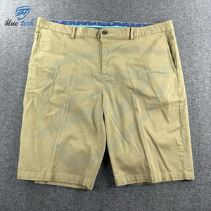 Breathable Elastic Light Weight Drawstring High Waist Quick Dry Solid Canvas Knitted Men's Vintage Style Sport Training Shorts - Product Image 1