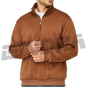 Jersey ajustado con cremallera para hombre, prendas de punto elegantes de manga larga, diseño moderno de cuello simulado, tela suave y transpirable para todos los días - Product Image 4