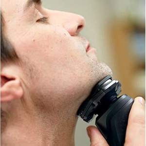 Afeitadora Eléctrica para Hombre, para Uso en Seco y Húmedo, con Triple Cuchilla, Recortadora de Vello Nasal, Impermeable IPX7, Afeitadora Facial Rotatoria de Doble Cuchilla, Lavable - Product Image 5