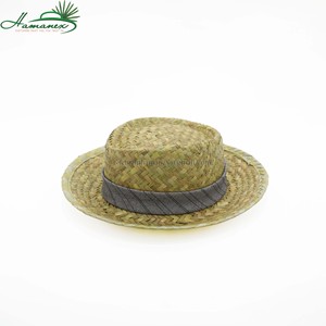 High Quality Custom Short Brim Unisex <b>Sombrero</b> Summer Straw Panama Hat Embroidered Pattern Sun Protection Outdoor Travel Fishing - Product Image 2