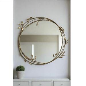 Wall <b>Mirror</b> Home Decor Design Indoor Leave Design Classic And Modern Decor <b>Mirror</b> Multiple Finishing Designs - Product Image 1
