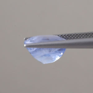 Saphir bleu Pierre précieuse en vrac |   Coupe ovale 12x8 mm |   Saphir créé en laboratoire certifié IGI de 6,02 carats, poli, bijoux fins TATIWALA - Product Image 2