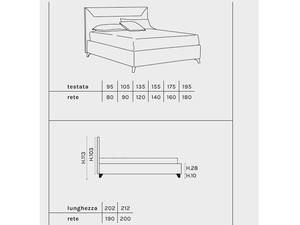 Modern Upholstered Double <b>Bed</b> Storage Box Space Saving Design 100% Made Italy. Bold Lines Premium <b>Comfort</b> for Luxury Bedrooms - Product Image 3