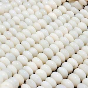 ร้อนขายที่สวยงามธรรมชาติสีขาวลูกปัดโอปอล16นิ้วStrandคุณภาพสูงสีขาวโอปอลอัญมณีลูกปัดสําหรับสร้อยคอและสร้อยข้อมือทํา - Product Image 4