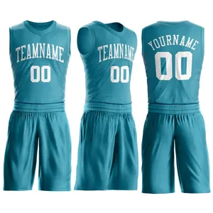 Vente en gros d'uniformes de basket-ball en polyester à séchage rapide L'impression de logo personnalisé accepte la conception d'ensembles personnalisés - Product Image 5