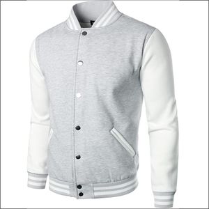 2025 personnalisé de haute qualité hommes Varsity Jacket Casual Sporty Team Spirit Light Polyester CollegeBaseballjacket pour hommes - Product Image 2