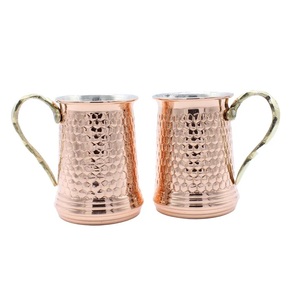 Taza antigua de cobre de mula de Moscú, taza para servir té de cerveza de café hecha a mano martillada, taza de mula de Moscú - Product Image 5
