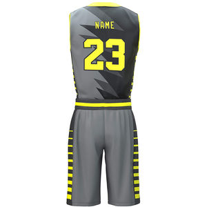 Tenues de basketball imprimées par sublimation de haute qualité 2025 – Ensemble personnalisé unisexe grande taille respirant à séchage rapide – Fournisseur OEM - Product Image 3