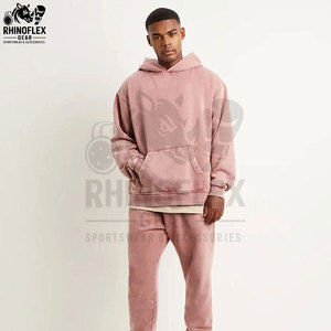Sudaderas con Capucha para Hombre de Primera Calidad, Ligeras, de Secado Rápido, Transpirables, de Algodón Combinado, Servicio OEM Personalizable, Lavado Ácido - Product Image 3