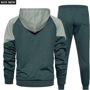 Ensemble de jogging décontracté pour hommes de haute qualité avec logo personnalisé OEM Survêtements deux pièces à la mode pour l'hiver grande taille XL - Product Image 6