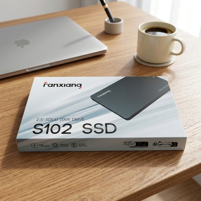Fanxiang SSD 2TB Built-in Solid State Drive, SATA III 6Gb/s 2.5-inch, 3D NAND, SLC Cache, up to 520MB/s, Compatible with Laptops