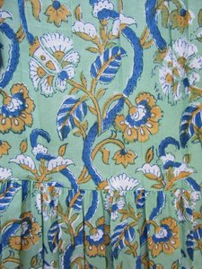 2025 Wholesale Collection Tie Dye Long Kaftan V-neck Half Sleeves Rayon Fabric Loose Fitting <b>Dress</b> with Side Slit Spring Kaftan - Product Image 4