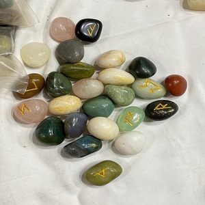 Top Vente Rune Set Mix Multi Pierre Coeur Motif De Guérison Sculpté Technique Reiki Ensemble Cristal Naturel Pierre Semi-Précieuse Artisanat - Product Image 1