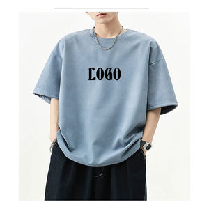 Camisetas de Verano de Manga Corta para Hombre, Unisex, Retro, Lavadas, 100% Algodón, de Alta Calidad, Personalizadas, Anti-Pilling, Corte Holgado - Product Image 2