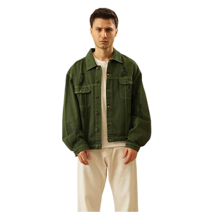 Veste en jean à la mode pour hommes, nouveau dernier style en vente chaude, jeans personnalisés et décontractés, vestes en jean pour hommes - Product Image 1