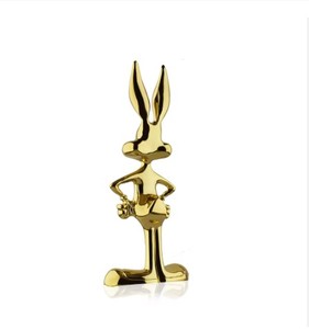 Sculpture de table abstraite en or multifonctionnelle Sculpture abstraite Décoration Statue en or Art Home Modern Metal - Product Image 3