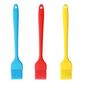 Cross-border <b>Small</b> Food Grade Platinum Silicone Oil Brush High-Temperature Resistant 21cm Baking Cloth Special 3PCS Barbecue - Product Image 1