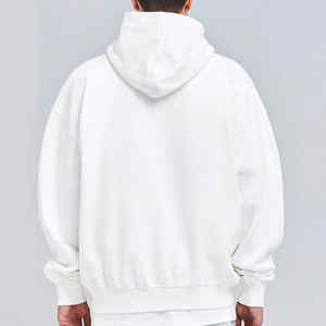 Sudadera con Capucha para Hombre, al por Mayor, de Gran Tamaño, con Bordado de Moda, Lisa, de Forro Polar, 100% Algodón, Negra, sin Cordones, con Logotipo Estampado - Product Image 6