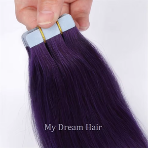 Extensions per capelli lisci cinesi all'ingrosso Lila Tape, 100% Remy Virgin Double Drawn Micro-Link, trama singola, capelli umani - Product Image 5