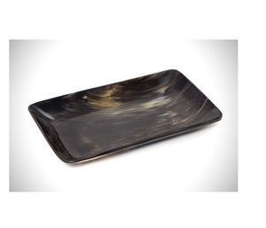 Plateau carré en corne de buffle naturelle polie pour servir des collations à manger et décor à la maison accessoire de cuisine et de table artisanal - Product Image 4