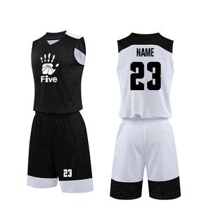 Manufacture Best Quality OEM Wholesale Reversible Sublimated Custom Plus Size Printed Basketball Uniform Set Summer Breathable - Product Image 1