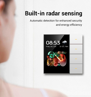 Interruptor de Pared Inteligente Tuya Zigbee 2025, Panel de 4 Botones, Multifunción, Escenas, Iluminación, Regulador de Intensidad, Diseño Giratorio Eléctrico IPS