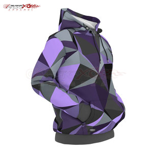 Sudadera con capucha de sublimación básica para hombre con manga completa y capucha con cordón en estampado completo personalizado Sudadera con capucha de sublimación para hombre con estilo - Product Image 3