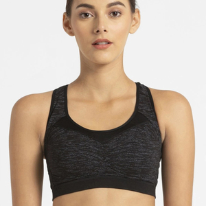 Sujetador deportivo corto rojo de un hombro para mujer, soporte medio, sin costuras, Fitness, Yoga, Top de sudor, Sujetador deportivo de talla grande hecho a medida - Product Image 3