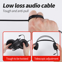 Auriculares para juegos con cable RGB de la mejor calidad para niñas, auriculares para chat de metal y cuero sobre la oreja, auriculares para juegos, de la mejor calidad, del 2017