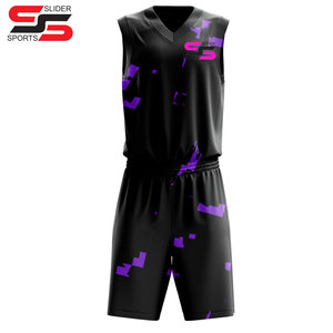 Nouvelle conception tendance, uniforme de basket-ball personnalisé de haute qualité, couleur unie, polyester, uniforme de basket-ball pour hommes - Product Image 5