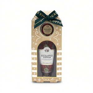 Coffret Cadeau Duo Bain Coton Eucalyptus – Collection Soins de la Peau Naturels pour Spa et Voyage - Product Image 2