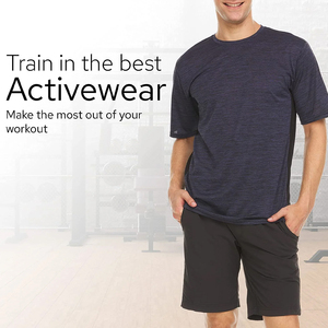 Nouveautés T-shirt à manches courtes léger et décontracté 100% coton pour hommes, vêtements de sport coupe ajustée, sport, motif solide de haute qualité - Product Image 6