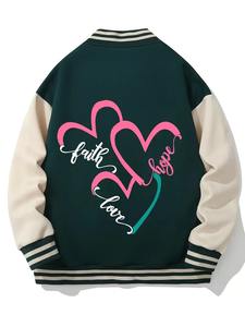 เสื้อแจ็คเก็ตวาร์ซิตี้แบบมีแขนขนสัตว์สั่งทำคุณภาพสูงจากโรงงาน เสื้อแจ็คเก็ตวาร์ซิตี้ผู้ชายคุณภาพสูง - Product Image 2