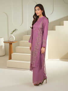 Graceful Pakistani Premium Lawn Fabric Shalwar Kameez Dupatta Saree para mujer con estampados vibrantes y encaje - Product Image 3