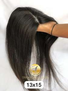 Best Quality Straight 13x15 Soft <b>Women</b> <b>Topper</b> Wholesale Unprocessed Mongolian Human Cuticle Aligned <b>Hair</b> Vendor's Remy Extension - Product Image 2