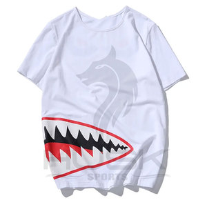 Camiseta de manga corta de estilo veraniego con patrón informal para hombre Camiseta estampada de punto a la moda al por mayor - Product Image 5