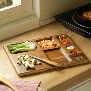 จานไม้อาคาเซียแบบทำมือหลากประโยชน์ผู้ผลิตและขายส่งจำนวนมากส่งตรงจากโรงงาน - Product Image 2