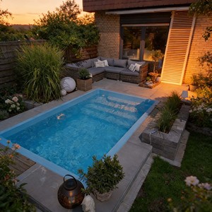 Piscina de Natación de Fibra de Vidrio Personalizada para Exteriores, Piscina Enterrada o Elevada, Jacuzzi, Piscina para Niños y Adultos - Product Image 3