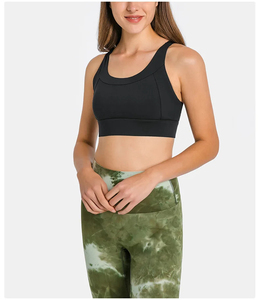 Wholesale Plus Size Lightweight High Women Sports <b>Bra</b> Premium Quality High Support Breathable Quick Dry Crisscross <b>Straps</b> U-NECK - Product Image 3