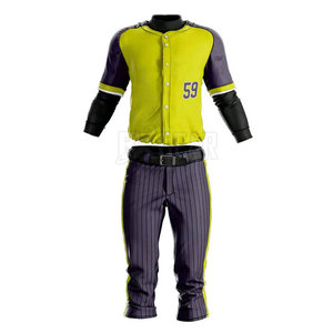 Uniforme de béisbol con tela transpirable de diseño moderno y ajuste flexible adecuado para jugadores profesionales - Product Image 1
