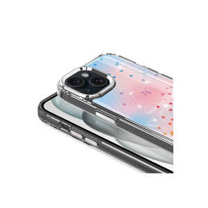 Étui en silicone brillant à motifs pailletés élégant et de qualité supérieure pour iPhone 14, coque arrière protectrice créative compatible Plus avec placage électrolytique - Product Image 5