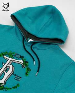 Unisex Heavyweight 100% Cotton Fleece Hoodie High Quality Wholesale Pullover Winter Embossed Custom Embroidered Logo Plain Dyed - Product Image 2