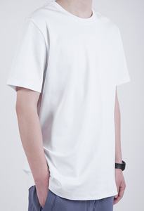 T-shirt surdimensionné à col rond de haute qualité à épaules tombantes 270GSM 100% coton T-shirt personnalisé de taille plus lourd - Product Image 3