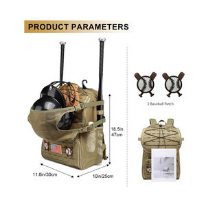 Sacs de stockage de baseball en gros d'usine sacs de baseball sac à dos nouveau design sacs d'équipement de baseball - Product Image 3