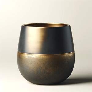 Jardinière en métal, jardinière en laiton antique, jardinière en cuivre vintage, jardinière en fer rustique, pot à plantes en laiton martelé - Product Image 4