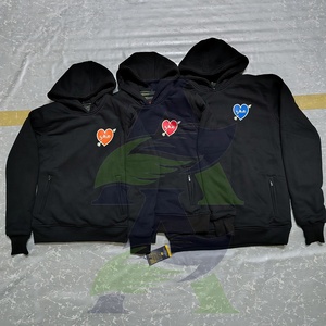 Veste à capuche motard de protection doublée en aramide de haute qualité en gros sweat à capuche en coton lourd 370GSM sweats à capuche de moto - Product Image 1